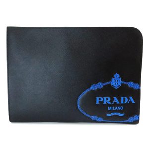 pradaclutche Christian Dior Vintage Cosmetic Pouch Black