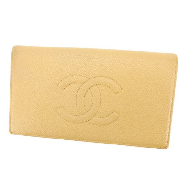 s206 Chanel long wallet long wallet beige t11362