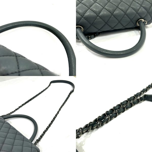 s2310 05 507694sz 07 Chanel Coco Handle S Black Caviar Calf 2WAY Shoulder Bag