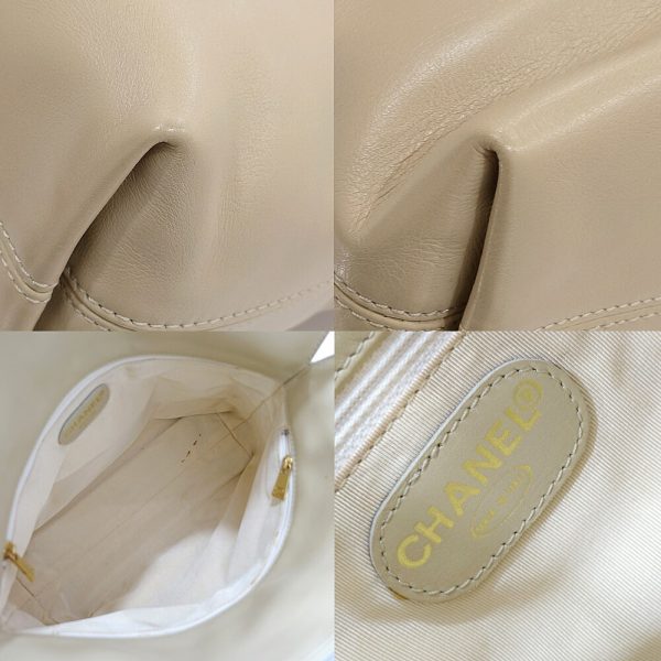 s2311 05 507444ik 05 Chanel tote bag lambskin beige