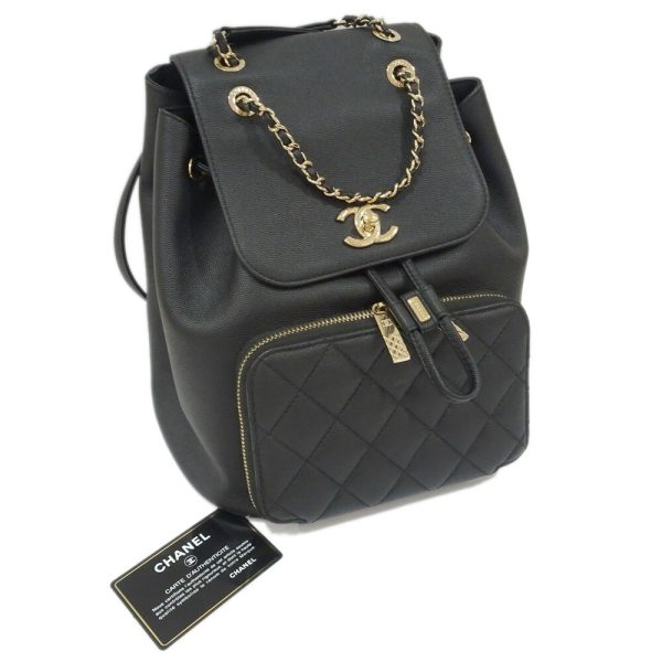 s2311 05 507870ti 08 Chanel Affinity Matelasse Backpack Grained Calfskin Caviar Skin Black