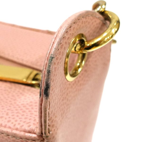 s2311 05 508525tn 04 Chanel Matelasse Chain Shoulder Bag Caviar Skin Pink Coco Mark A20993