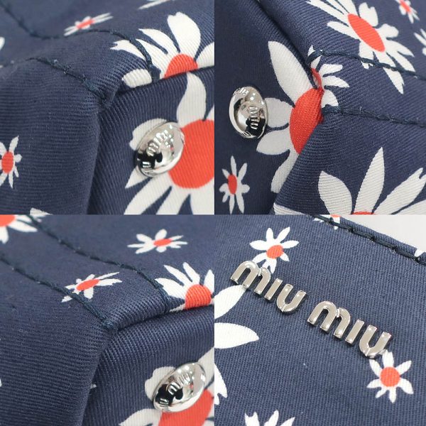 s2312 05 509014ik 05 Miu Miu Bag Flower Material 2WAY Shoulder Bag