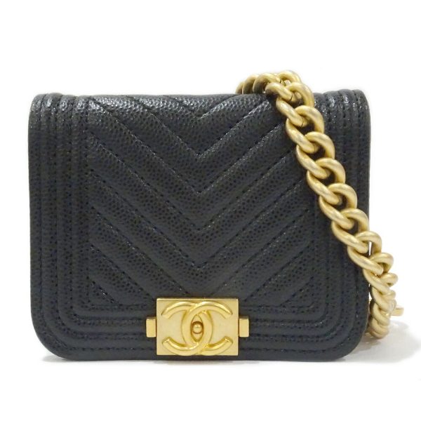 s2401 05 509380ti Chanel Boy Belt Bag Grained Calfskin Caviar Skin Black AP2302 Chain Pouch Shoulder Bag