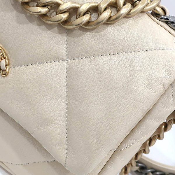 s2402 06 500586ik 01 Chanel Chain Shoulder Bag Matelasse Lambskin Beige