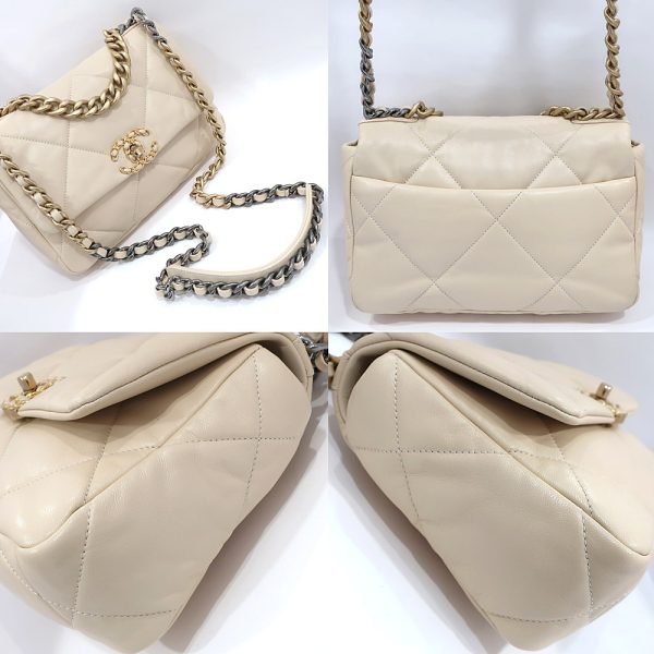 s2402 06 500586ik 02 Chanel Chain Shoulder Bag Matelasse Lambskin Beige