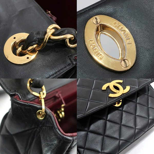 s2403 06 501246ik 06 Chanel Bag Decacoco Matelasse Chain Shoulder CC Lambskin Black