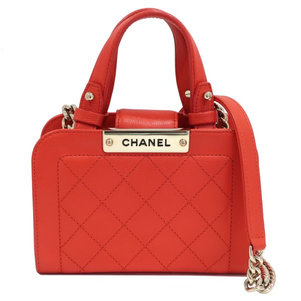 s2403 06 501247ik Chanel Bag Matelasse A93731 Chain Shoulder Calfskin Plate Red2WAY Bag