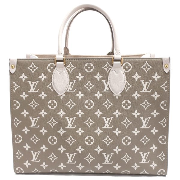 s2405 06 503048mk 01 Louis Vuitton On the Go MM Monogram M46060 KhakiBeige Tote Bag BoBag