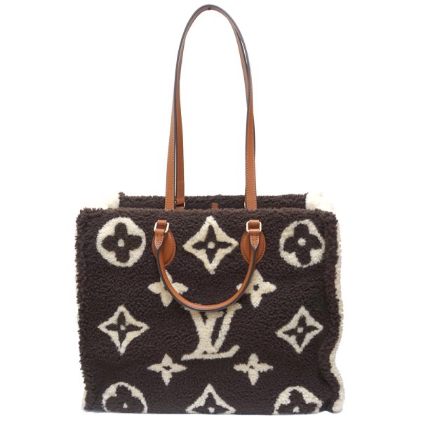 s2405 06 503384mk 08 Louis Vuitton On the Go GM Monogram Teddy Brown White Tote