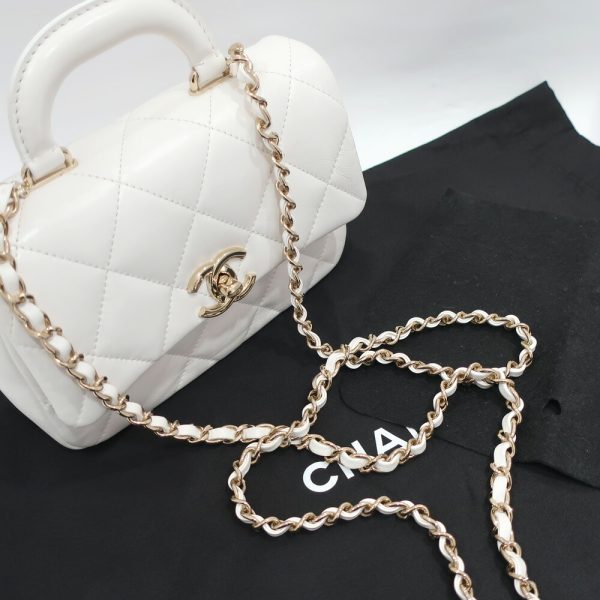 s2406 06 503472ik 09 Chanel Chain Bag Top Handle Coco Mark Lambskin Bag