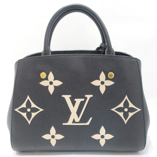 s2406 06 503856mk 01 Louis Vuitton Montaigne BB Empreinte Black 2WAY Bag