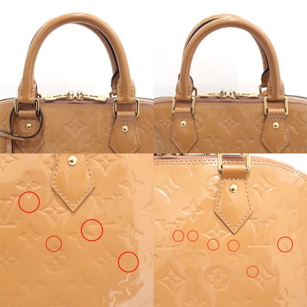 s2406 06 503987mk 08 Louis Vuitton Alma PM Vernis M91583 Rose Vereur Bag