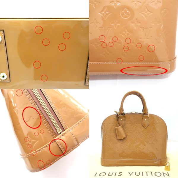 s2406 06 503987mk 09 Louis Vuitton Alma PM Vernis M91583 Rose Vereur Bag