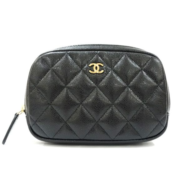 s2406 06 504064tn Chanel Matelasse Caviar Skin CocoMark Accessory Case