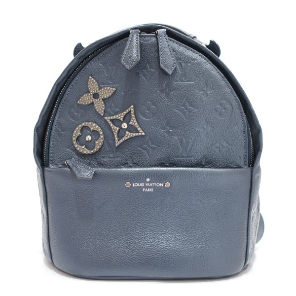 s2406 06 504304ko Louis Vuitton Sorbonne Flower Pins Empreinte Bag Rucksack Blue