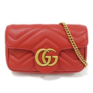 s2406 06 504440ti Ferragamo Vara Ribbon Chain Shoulder Bag Red