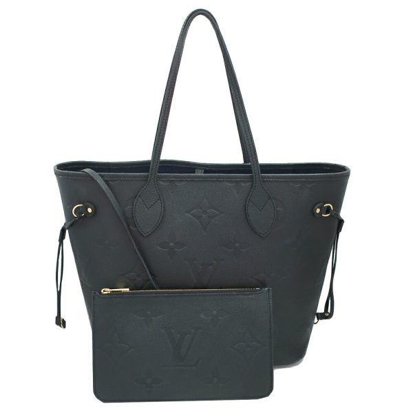 s2407 06 05hi0353ik Louis Vuitton Tote Neverfull MM Noir Empreinte Bag Black