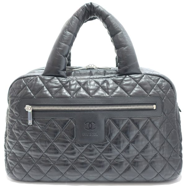 s2407 06 504191mk Chanel Coco Mark Black Lambskin Bag