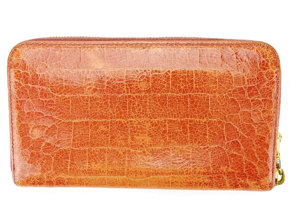 s592 1 Miu Miu long wallet pink crocodile f t12318