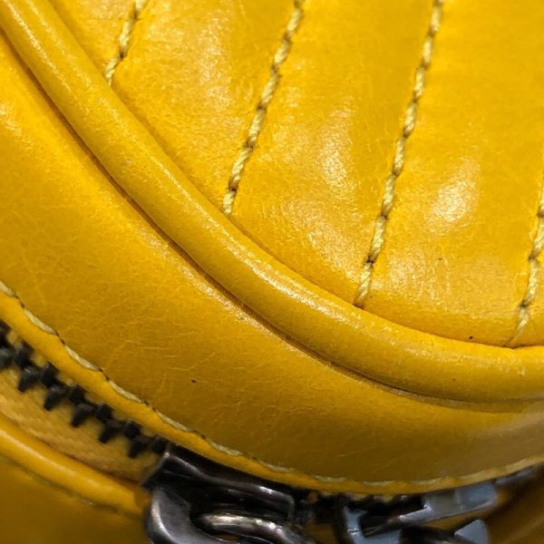 s 10002626 0 CHANEL Camera Chain Yellow Calfskin Shoulder Bag