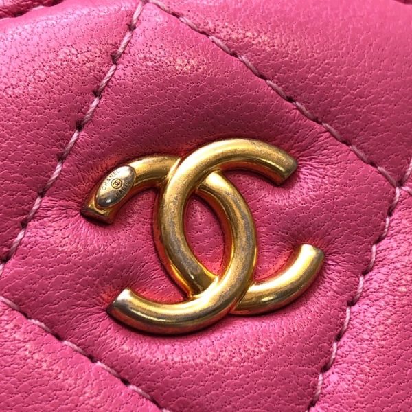 s 10084500 0 CHANEL Small Vanity Case Pink Lambskin Shoulder Bag