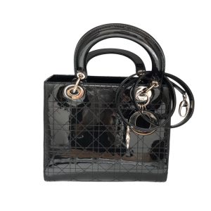 s 3457033 0 Christian Dior Cannage Small Hand Bag Black