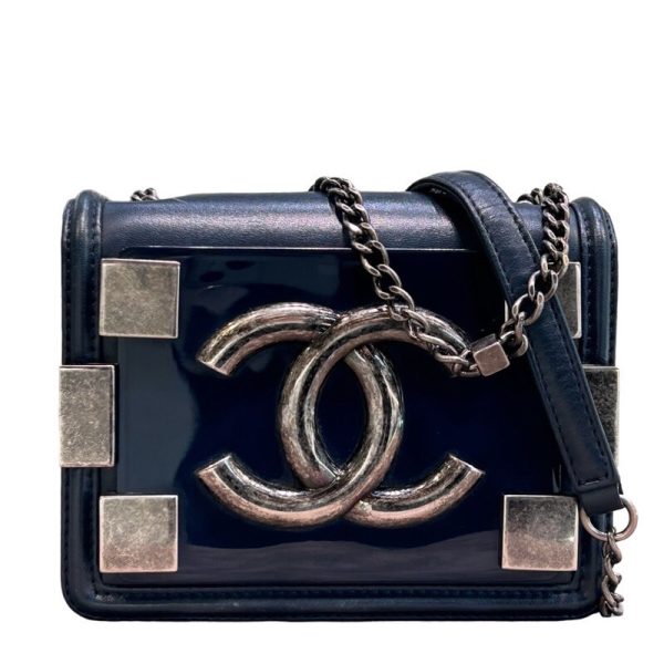 s 6168591 0 CHANEL Lego Boy Blue Shoulder Bag