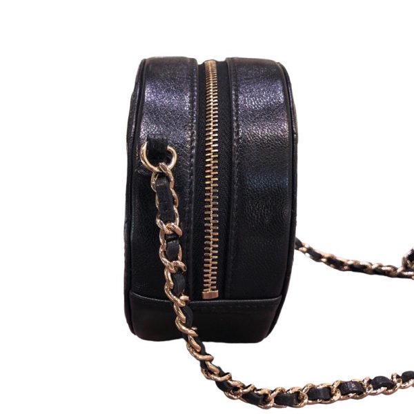 s 7168377 0 CHANEL Matelasse Round Chain Shoulder Shoulder Bag