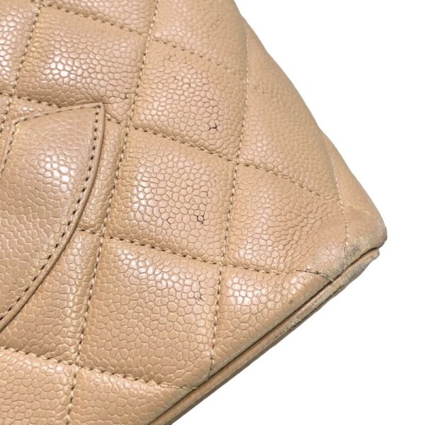 s 9978062 0 CHANEL Tote Beige Caviar Skin Handbag