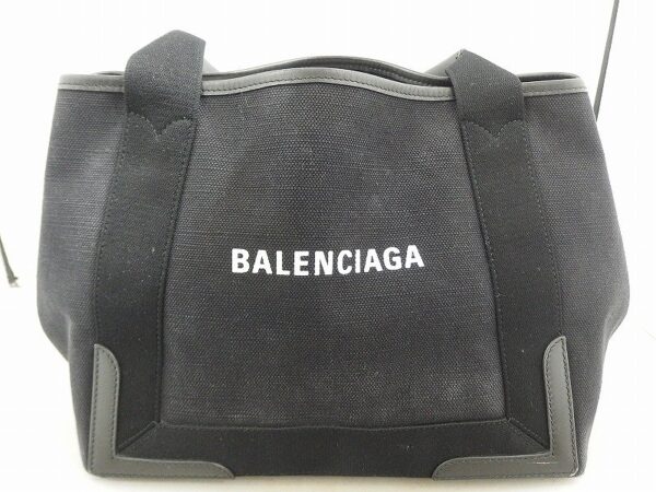 sad205593139 1 Balenciaga Blue Cabas Small Tote Bag Blue