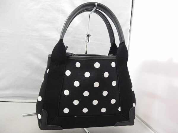 sad205612812 3 Balenciaga Blue Cabas XS Dot Tote Bag Black