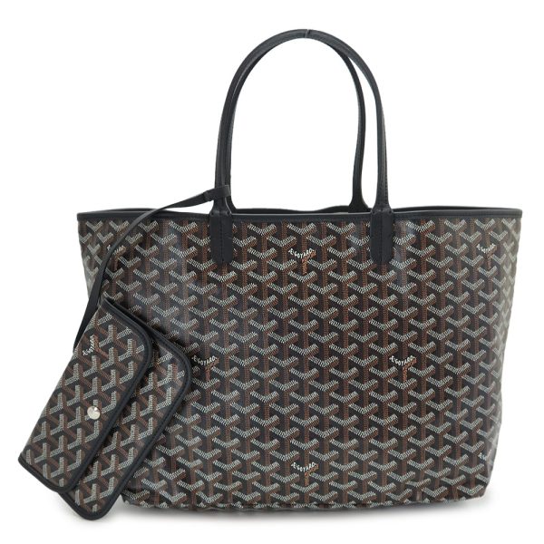 saintlouis pm bk Goyard Saint Louis PM Tote Black Multicolor