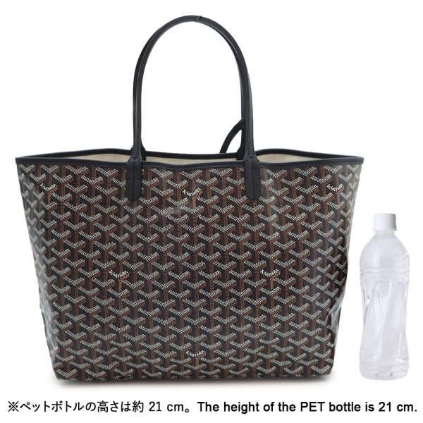 saintlouis pm bk 2 Goyard Saint Louis PM Tote Black Multicolor