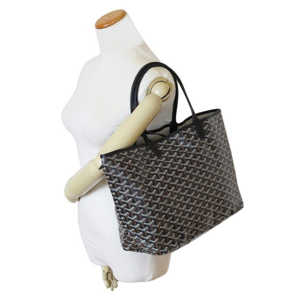 saintlouis pm bk 6 Goyard Saint Louis PM Tote Black Multicolor