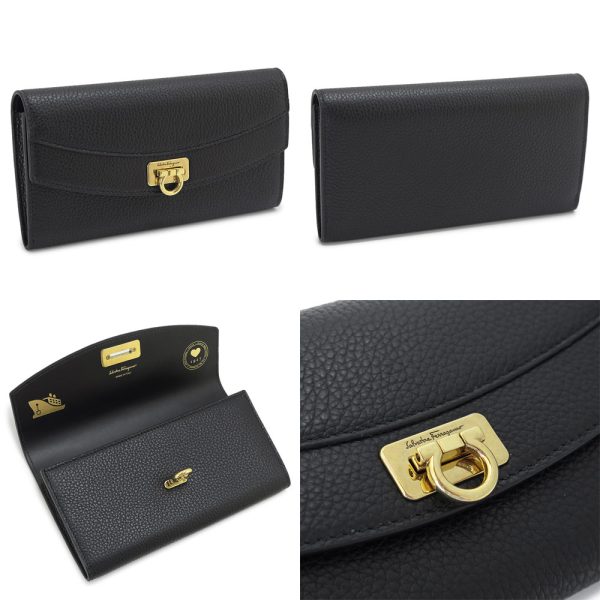 sf220023 2 Ferragamo Gancini BifLong Wallet