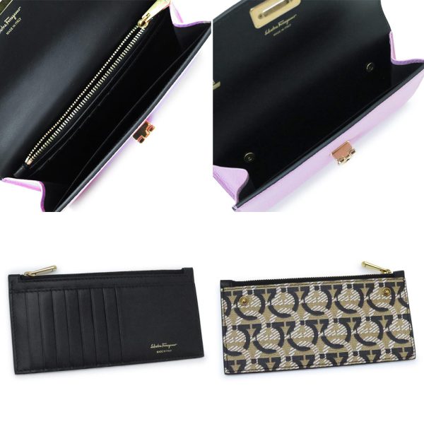 sf220023 6 Ferragamo Gancini BifLong Wallet