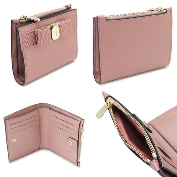 sf22e009 5 Ferragamo Rose Ribbon BifWallet