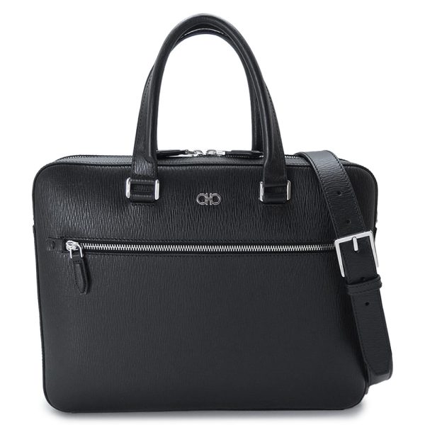 sfbriefcase Ferragamo Gancini Bag Black