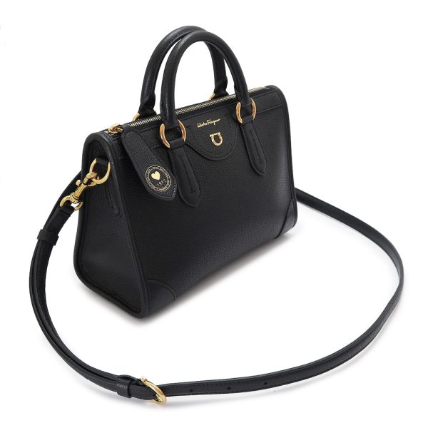 sftravelth 1 Ferragamo Tote Shoulder Bag Black