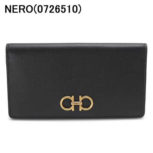 sfwomenlongwallet 1 Ferragamo Gancini Continental Wallet Leather