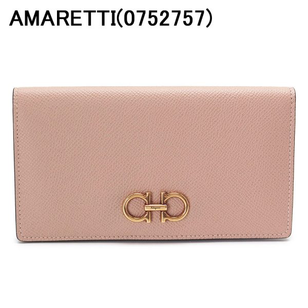 sfwomenlongwallet 10 Ferragamo Gancini Continental Wallet Leather