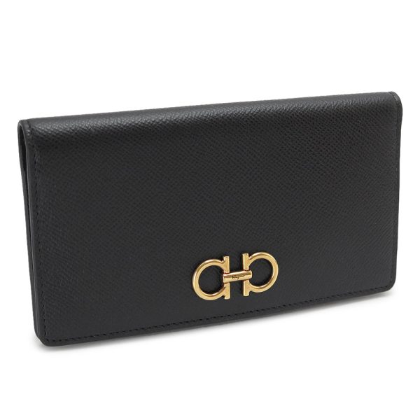 sfwomenlongwallet 2 Ferragamo Gancini Continental Wallet Leather