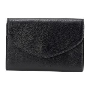 smw200pv0001bk245 1 IL BISONTE Oliveta Card Case Black