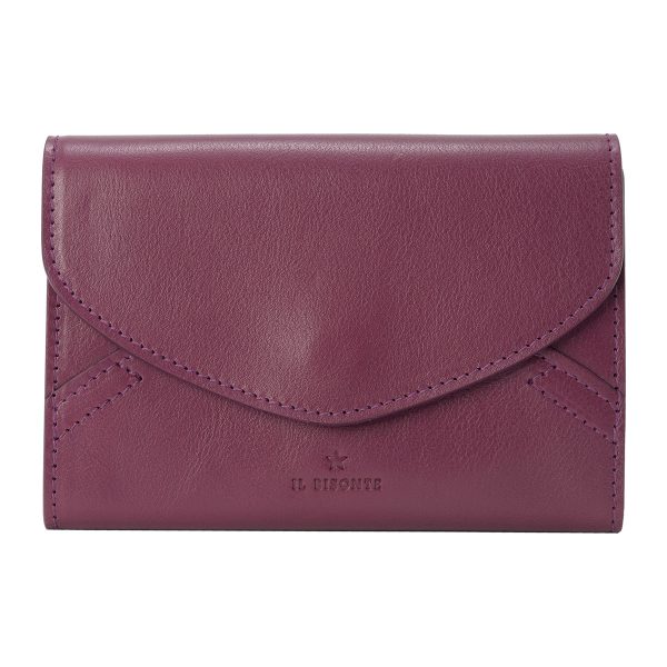 smw200pv0001pu269 1 IL BISONTE Oliveta Card Case Purple