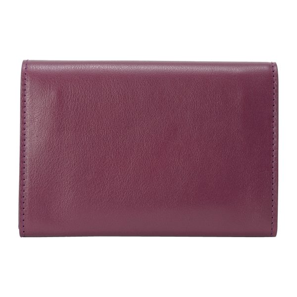 smw200pv0001pu269 2 IL BISONTE Oliveta Card Case Purple