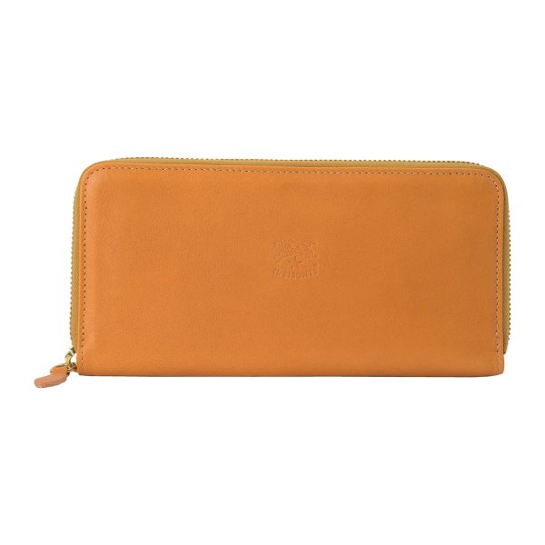 szw046po0001na591 1 IL BISONTE Vacchetta long wallet Beige