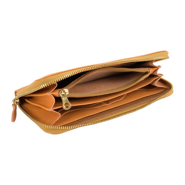 szw046po0001na591 4 IL BISONTE Vacchetta long wallet Beige