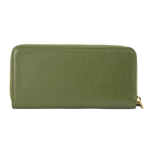 szw046pv0001gr631 2 IL BISONTE Vacchetta long wallet Green