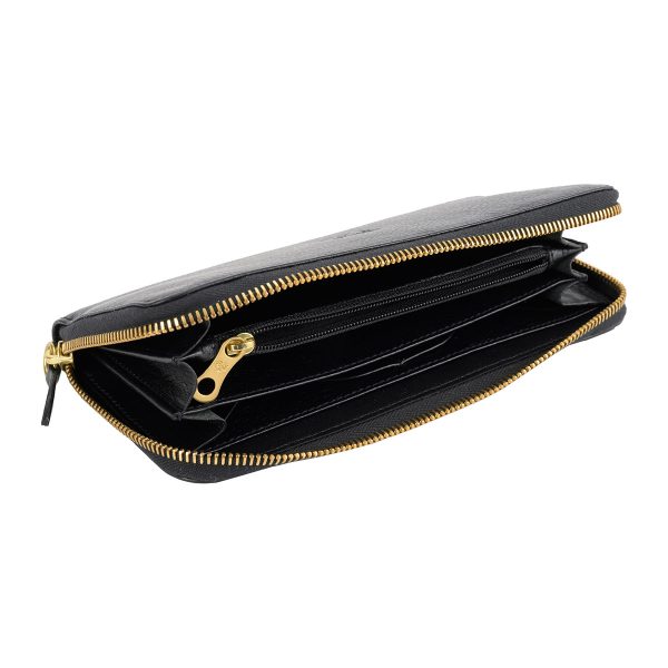 szw046pv0005bk104 4 IL BISONTE Vacchetta long wallet Black